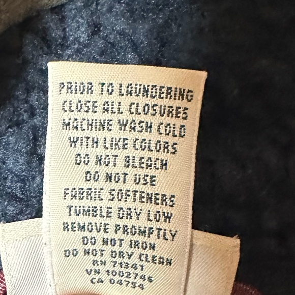 L.L.Bean Sherpa Fleece Jacket Men’s Medium Regular Blue Full Zip - Picture 8 of 11